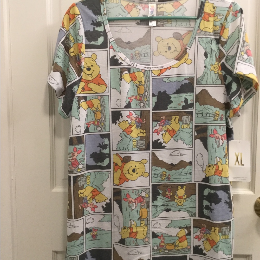 Lularoe XL Classic Winnie/Piglet. Major Unicorn - Picture 2 of 3